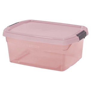 *CAJA ORGANIZADORA PEQ. BAJA 6lts ROSA