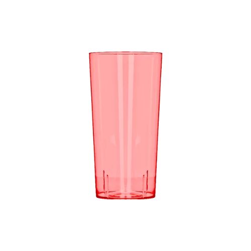 *VASO 340ml ROJO NEON PS (1/10)