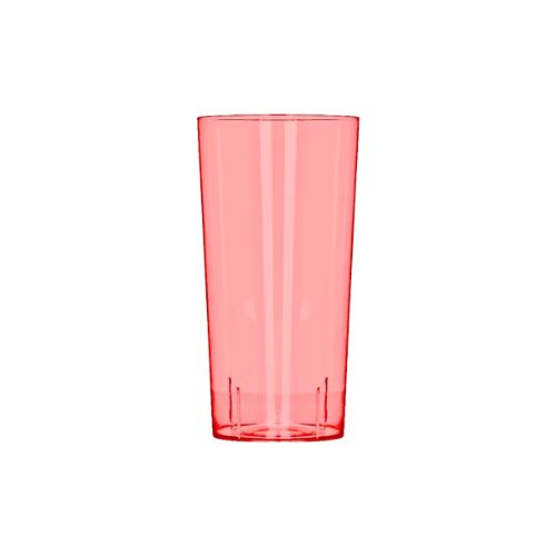 VASO 340ml ROJO NEON PS (1/10)