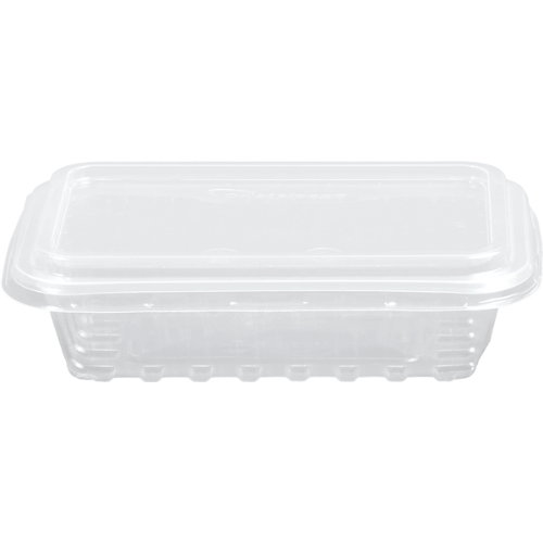 BANDEJA DESCARTABLE CON TAPA DE 250ml (25 UN)