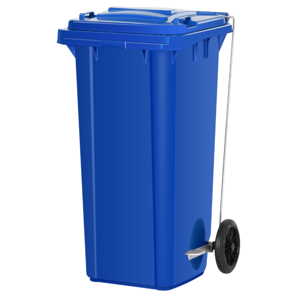 CONTENEDOR P/RES C/RUE/PED 240L AZUL