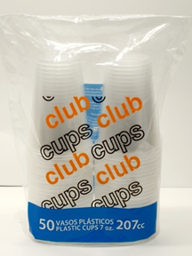 VASO CLUB CUPS 207cc-7oz (1/50)