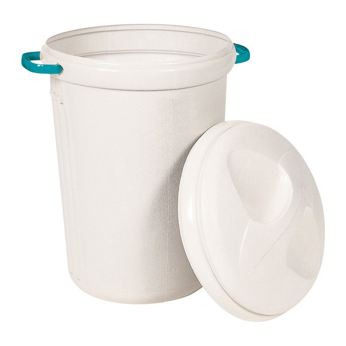 BASURERO 42lts CON TAPA BEIGE