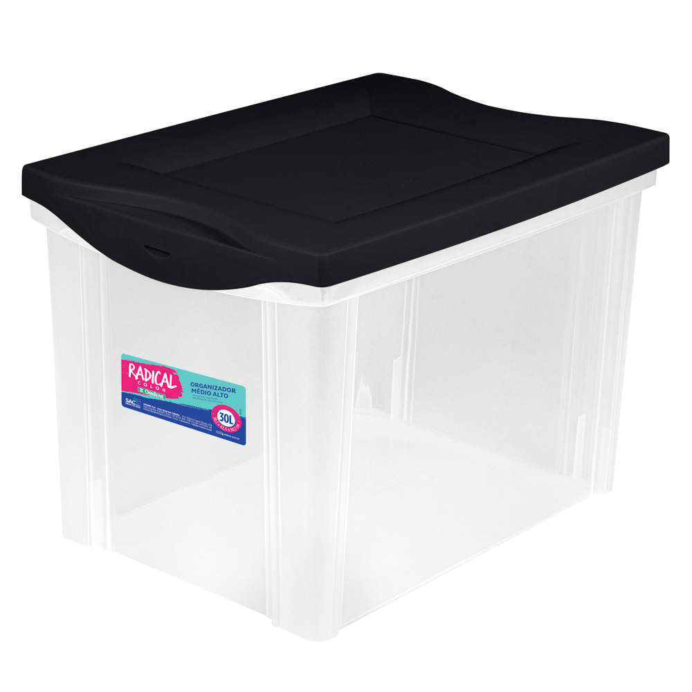 *CAJA ORGANIZADORA ALTA T/NEGRA  30LTS.