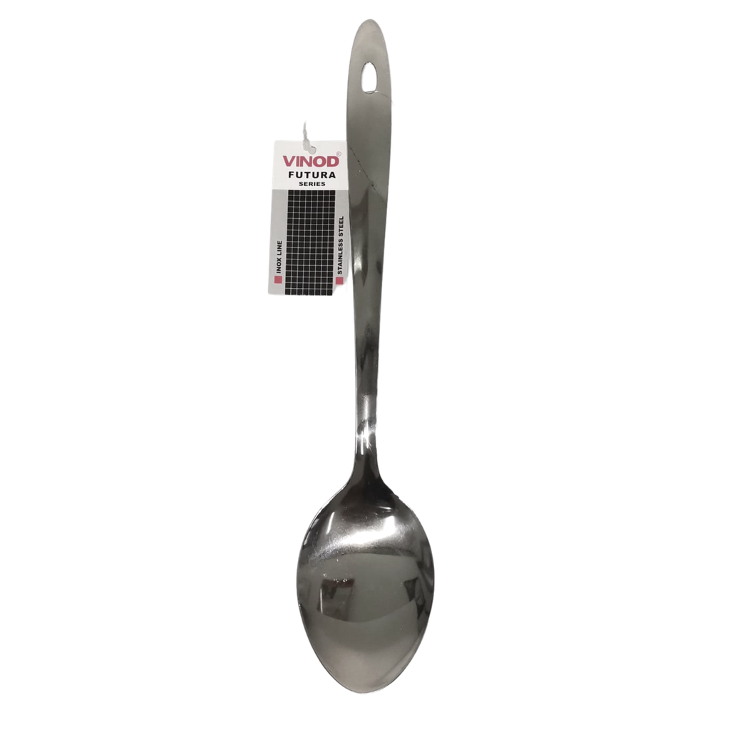 CUCHARA PARA ARROZ ACERO INOX.