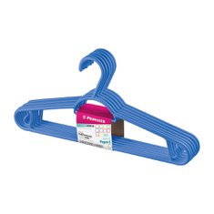 PERCHA PLASTICA AZUL PACK 6un