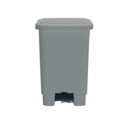 [LAR50G] BASURERO C/PEDAL GRIS (72x33x44cm) 50L