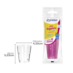 [S302] VASO 50ml TRANSPARENTE PS (1/10)