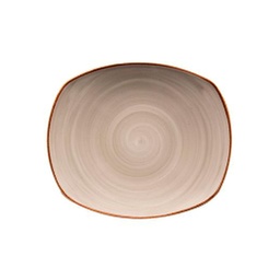 [PP722612] PLATO LLANO 25,4cm PORCELANA ARTISAN GRIS