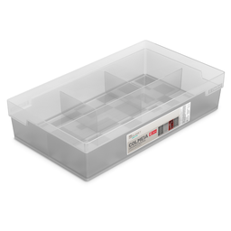 [OR67400] ORGANIZADOR COLMENA C/DIVISIONES CRISTAL C80/4