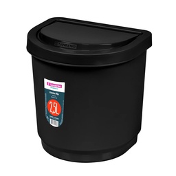 [SR2203/20] BASURERO 2,5lts DE MESADA NEGRO