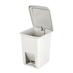 [SR2207] BASURERO 7lts TAPA Y PEDAL BEIGE