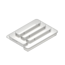 [OR46210] ORGANIZADOR P/CUBIERTOS BLANCO TRANSLÚCIDO