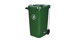 [YH3008VD] CONTENEDOR P/RES C/RUE/PED 240L VERDE