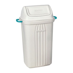 [283] BASURERO 30lts TAPA VAIVEN BEIGE