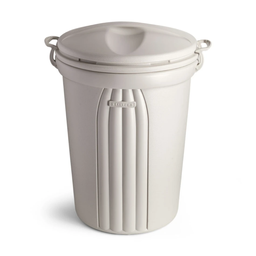 [292] BASURERO CON TAPA DE 103lts - BEIGE