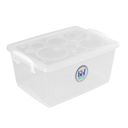 [OR80200] CAJA ORGANIZADORA CON TRABAS 1.5 LITROS