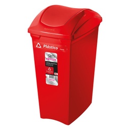 [SR64/22] BASURERO SELECTIVO ROJO 40lts