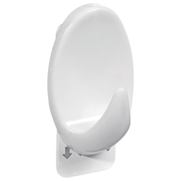 [OR30113] GANCHO OVAL BLANCO C/ADHESIVO G x1