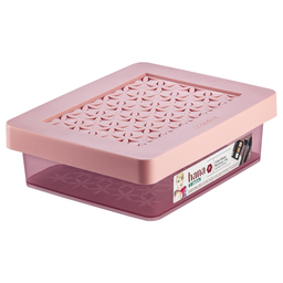 [OR84302] CAJA BAJA MULTIUSO Peq. 1.4L ROSA HANA